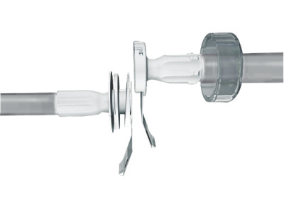 Opta® SFT Male Sterile connector, 3/4" HB. For assembly with Silicone tubing