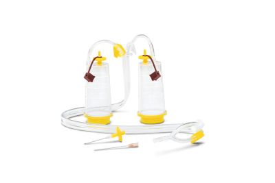 Sterisart® system, with septum, for liquids in closed, small volume containers