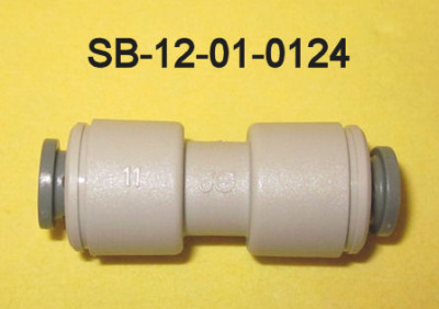 Straight push-in connector 1/4"