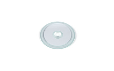 Glass lid for evaporation trap